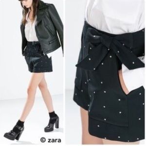 Zara High Waisted Polka Dot Shorts
